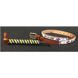 Beaded Belt and Handmade Pipe