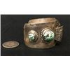 Image 2 : Vintage Sterling And Turquoise Navajo Watch Cuff