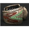 Image 1 : Chip Inlay Watch Cuff by Carl Allen Begay (Navajo)