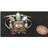 Image 1 : Sterling and Turquoise Mudhead Cuff Bracelet