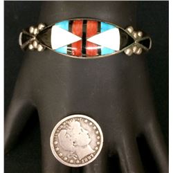 Navajo Inlay Cuff Bracelet