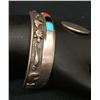 Image 3 : Vintage Navajo Cuff Bracelet With Channel Inlay