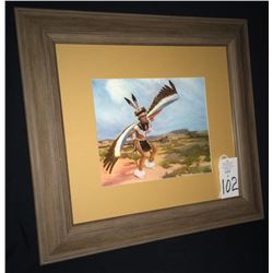 Last Chance for a Circa 1950s Santa Fe Railroad Calendar Print