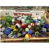 Image 1 : Hundreds of Antique Marbles in a 1932 Cigar Box