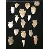 Image 1 : Group of 16 Arrowheads From Museum