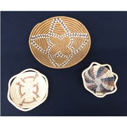 Group of 3 Handmade Seri Baskets
