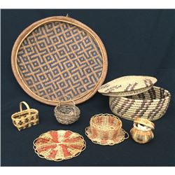 Misc. Group of 7 Handmade Baskets