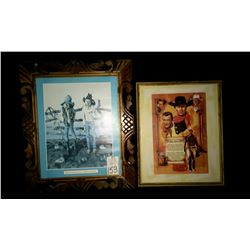 Pair of Western Art Prints - John Wayne!