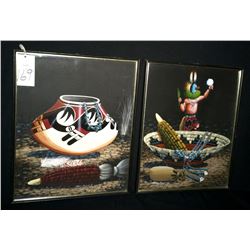 Pair of Original Oil Paintings by Jacky Black