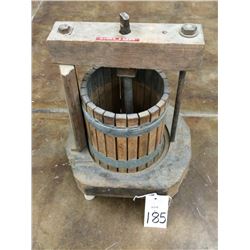 Antique Cider Press From Museum