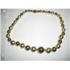 Image 1 : Large Beaded Gold Colored Necklace