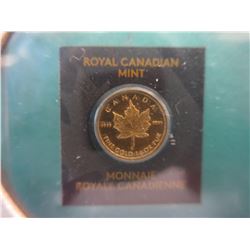 1st Edition .999 Gold 1 gram CDN Maple Leaf coin