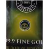 Image 1 : 4 x .9999 Gold 1 grain Investor's Rounds