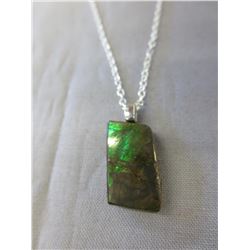 Canadian Free-Form Ammolite Necklace