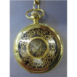 Brand New 2-sided mechanical pocket watch