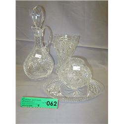 4 Pieces of pinwheel crystal