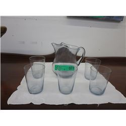 Vintage Scandinavian glass beverage set