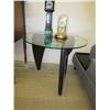 Image 1 : NEW - Round end table with glass top