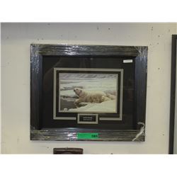 Framed Robert Bateman print "Arctic Family"