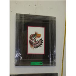 Richard Shorty framed print "Thunderbird Mask"