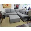 Image 1 : NEW - Contemporary sectional with large ottoman