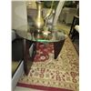 Image 1 : NEW - Round glass top side table