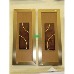 Matching pair of S. Fontaine wall art pieces