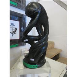 Carved soapstone statue