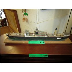 Vintage hand crafted ship model