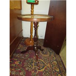 3 Legged accent table with needle point top