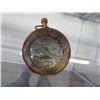 Image 2 : Solid bubble glass & brass pocket watch