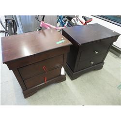 2 NEW mismatched Bedside Tables with Drawers