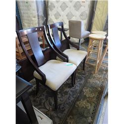 2 NEW Accent Chairs with upholstered seats