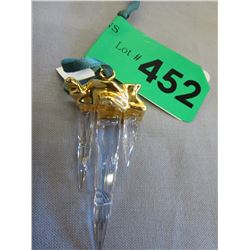 Genuine Swarovski crystal icicle ornament