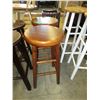 Image 1 : 2 NEW Solid Wood Swivel Stools