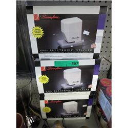 NEW - 3 Swingline Electronic Staplers