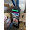 Image 1 : Small CD storage tower & contents - used