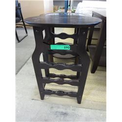 NEW - Accent table with built in wine rack