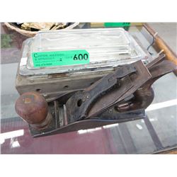 Vintage metal wood planer & wall light