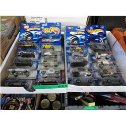 20 New Hot Wheels cars.