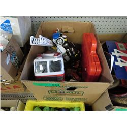 Box of used children's toys
