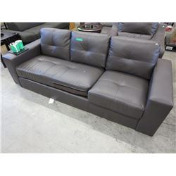 NEW - Grey leather sofa