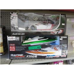 Remote control car and boat