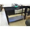 Image 1 : New accent table with drawer - dark finish