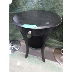 NEW - Round accent table with small drawer
