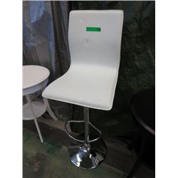 NEW - White hydraulic swivel stool