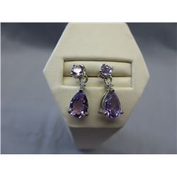New Amethyst & Diamond dangle earrings