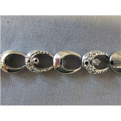Sterling Silver & Diamond tennis bracelet