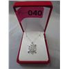 Image 2 : Sterling Silver Diamond-Studded Turtle Necklace