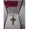 Image 2 : Custom made - Sterling Silver cross necklace
